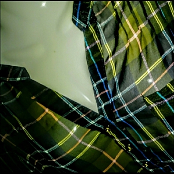 Papermoon Top Size M Sheer Plaid Sheer NWOT - Picture 8 of 10